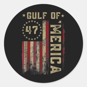 Retro Golf Von USA Merica Est 2025 Amerikanische F Runder Aufkleber