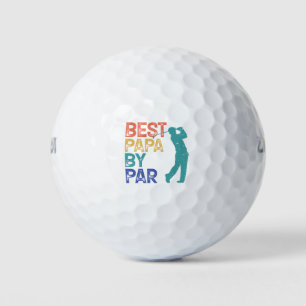 Retro Golfer - Bester Papa nach Par Golfball