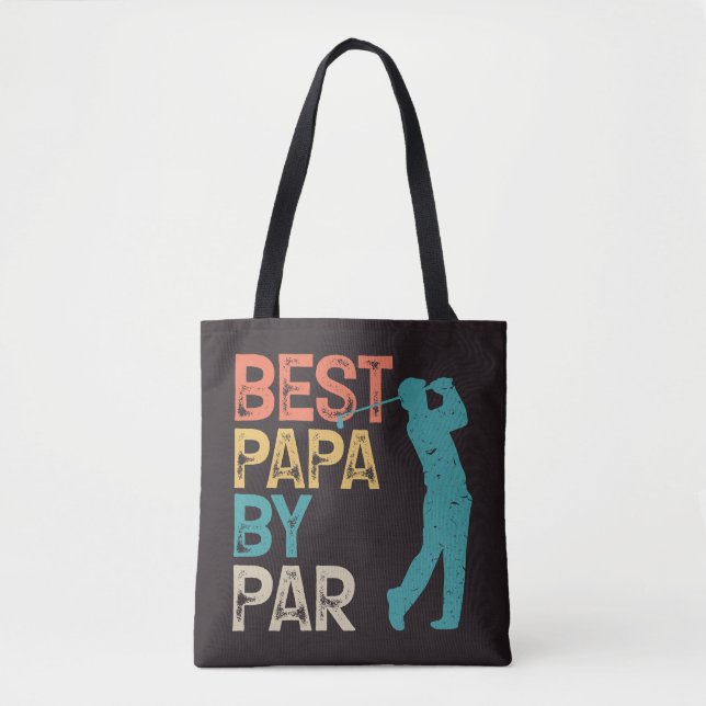 Retro Golfer - Bestes Papa per Par (Vorderseite)