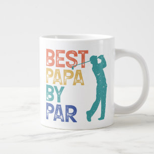 Retro Golfer - Bestes Papa per Par Jumbo-Tasse