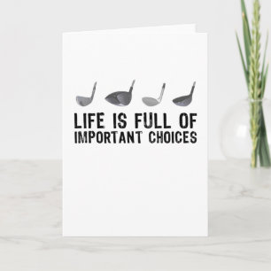 Retro-Golfgeschenk für Golfer Karte