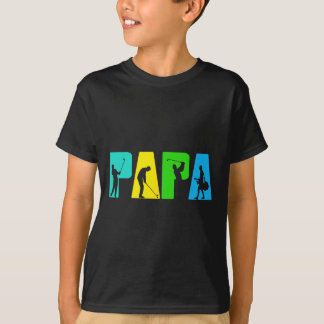Retro Golfing Papa Golfer Shirt. Golfgeschenke für T-Shirt