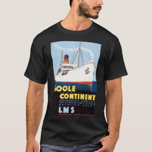 Retro Goole auf den Kontinent T-Shirt