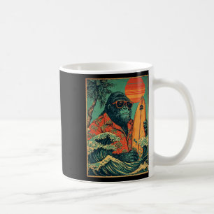 Retro-Gorilla-Surfer-Hawaiian-Tier-Surfen-Strand Kaffeetasse