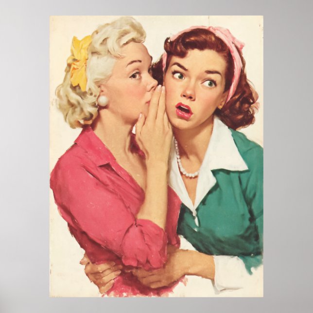 Retro Gossip and Glamour Secrets Poster (Vorne)