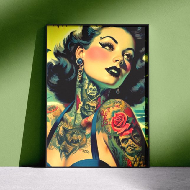 Retro-Goth-Pinup Poster (Von Creator hochgeladen)