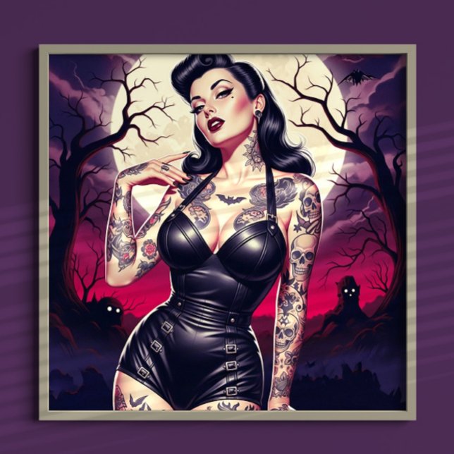 Retro Gothic Girl Poster (Von Creator hochgeladen)