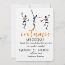 Retro-Gotischer-Skull-Tanz-Halloween-Party