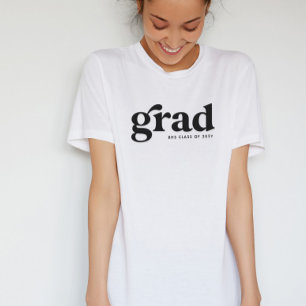 Retro grad cooler, einfacher Schwarz-weißer Abschl T-Shirt