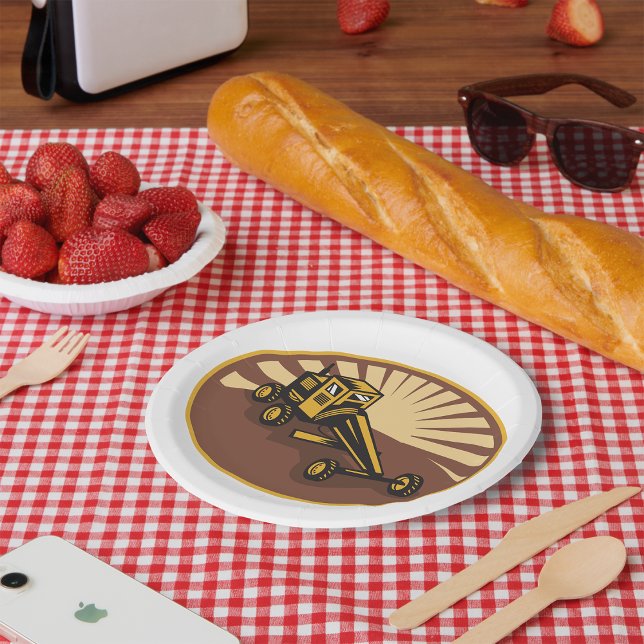 Retro Grader Pappteller (Von Creator hochgeladen)