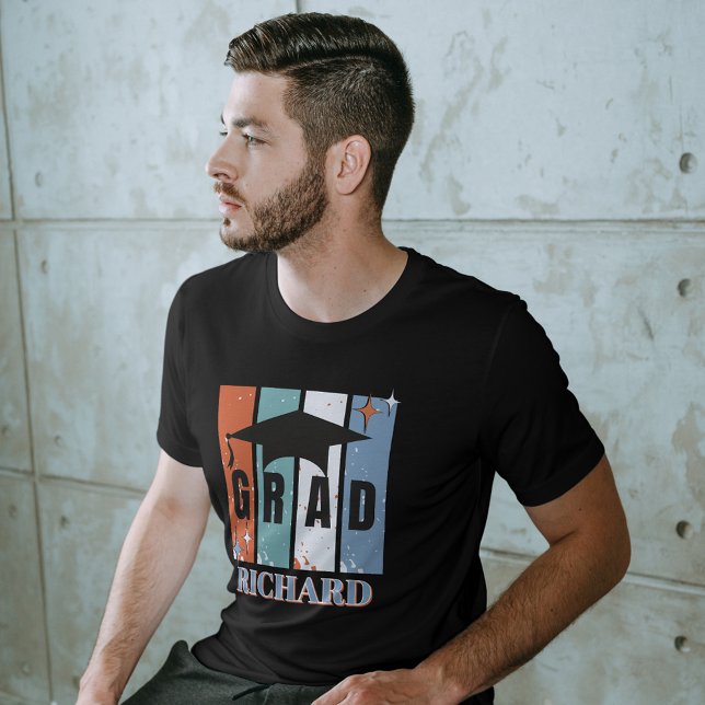 Retro-Graduiertenkappenjunge Nostalgie T-Shirt (Von Creator hochgeladen)