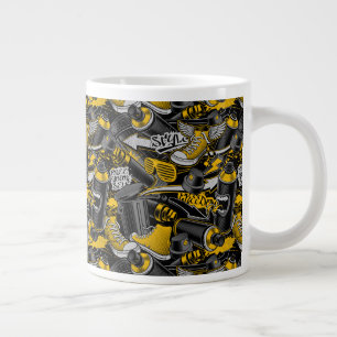 Retro Graffiti Urban Street Pattern Jumbo-Tasse