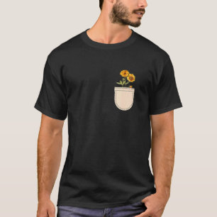 Retro-Grafik Botanische Blumen Gartenarbeit Pflanz T-Shirt