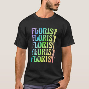 Retro-Grafik Botanische Blumen Gartenbau Pflanze T-Shirt