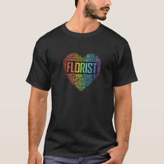 Retro-Grafik Botanische Blumen Gartenbau Pflanze T-Shirt