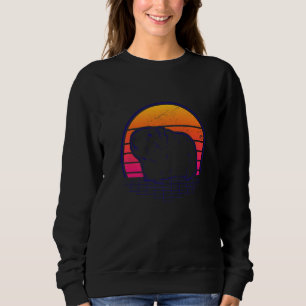Retro-Grafik Hamster Haustierbesitzer Tier Nagetie Sweatshirt