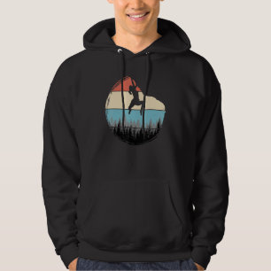 Retro-Grafik-Kletter-Boulderer-Felsenkletterer-Bew Hoodie