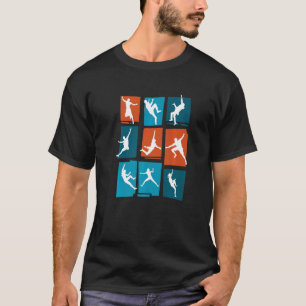 Retro-Grafik-Kletterboulderer-Felsenkletterer-Mou T-Shirt