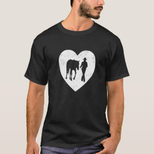 Retro-Grafik Pferdeliebhaber Reitsport Reiter Pfer T-Shirt