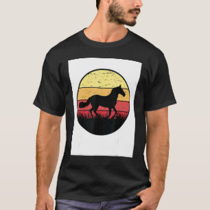 Retro-Grafik Pferdeliebhaber Reitsport Reiter Pfer T-Shirt