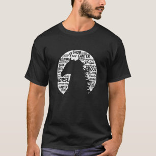 Retro-Grafik Pferdeliebhaber Reitsport Reiter Pfer T-Shirt