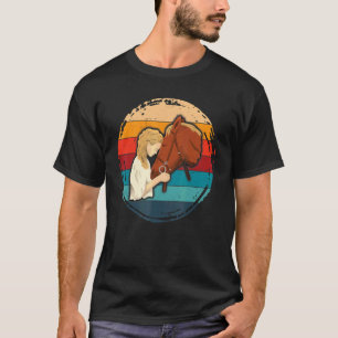 Retro-Grafik Pferdeliebhaber Reitsport Reiter Pfer T-Shirt