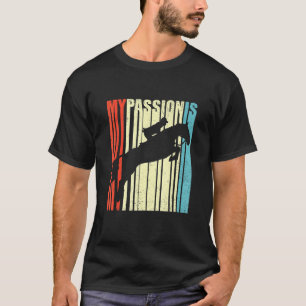 Retro-Grafik Pferdeliebhaber Reitsport Reiter Pfer T-Shirt