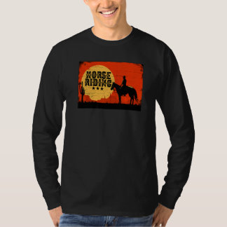 Retro-Grafik Pferdeliebhaber Reitsport Reiter Pfer T-Shirt
