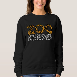 Retro-Grafik Tierpfleger Zoo Wärter Tierliebe Sweatshirt