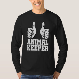 Retro Grafik Tierpfleger Zoo Wärter Tierliebe T-Shirt