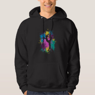 Retro-Grafik-Turnerin Turnen Akrobat Akrobatik Hoodie