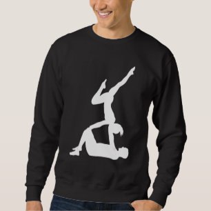 Retro-Grafik-Turnerin Turnen Akrobat Akrobatik Sweatshirt