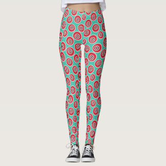 Retro Grafikdesign-Muster Leggings