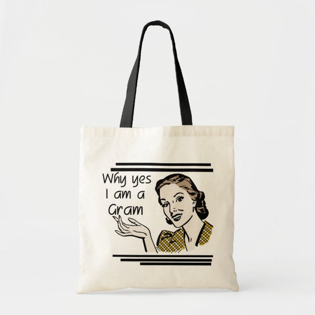 Retro Gram T-Shirts und Geschenke Tragetasche (Vorne)