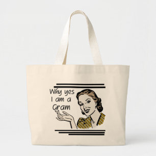 Retro Gramm-T-Shirts und Geschenke Jumbo Stoffbeutel