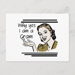 Retro Gramm-T-Shirts und Geschenke Postkarte