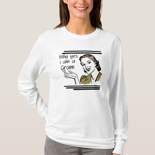 Retro Gramm-T-Shirts und Geschenke T-Shirt (Vorderseite)