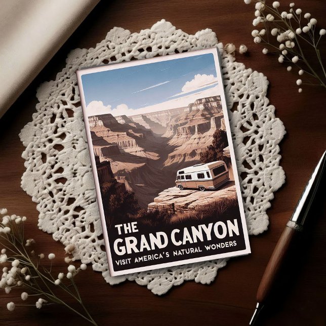 Retro Grand Canyon Adventure Postkarte (Von Creator hochgeladen)