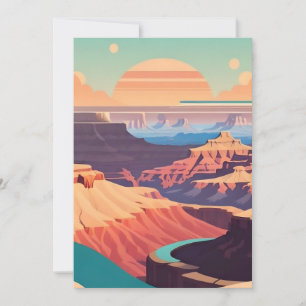 Retro - Grand Canyon Einladung