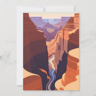 Retro - Grand Canyon Einladung