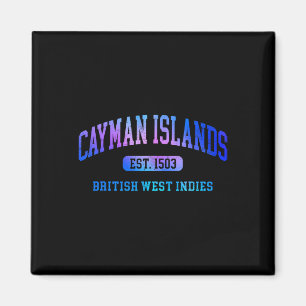 Retro Grand Cayman Islands Farbige Architektur Tex Magnet