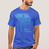 Retro Grand Cayman Islands Tribal Stingray Sea Ray