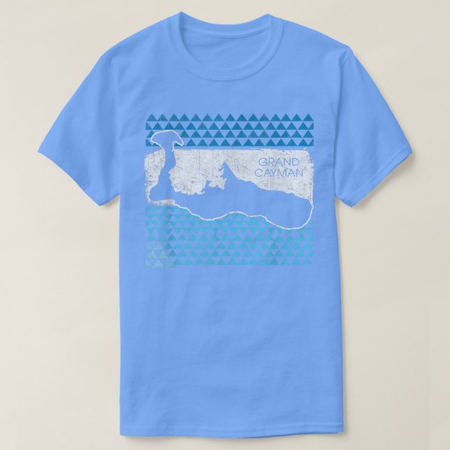 Retro Grand Cayman Islands Vintager Urlaub T-Shirt (Design vorne)