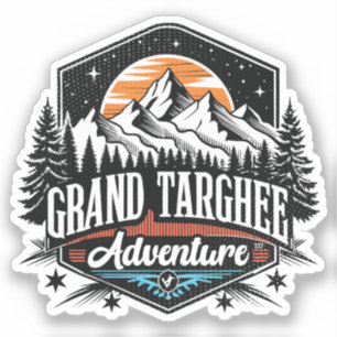 Retro Grand Targhee Ski Aufkleber