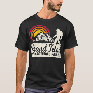 Retro Grand Teton Nationalpark Berg Vintage 8 T-Shirt