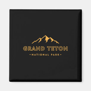 Retro Grand Teton Nationalpark Wyoming Est 1929 H Magnet