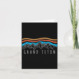 Retro Grand Teton Nationalpark Wyoming Vintage Karte
