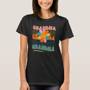 Retro GRANDMA Daisy Colorful Daisy Blume Niedlich  T-Shirt