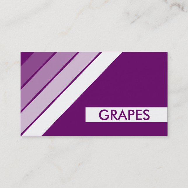 Retro GRAPES Visitenkarte (Vorderseite)