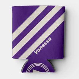 Retro Grapevine Drei Streifen mit Namen Dosenkühler